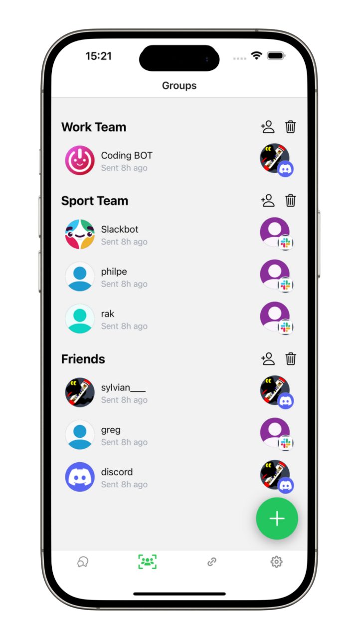 Greg Settings Screen